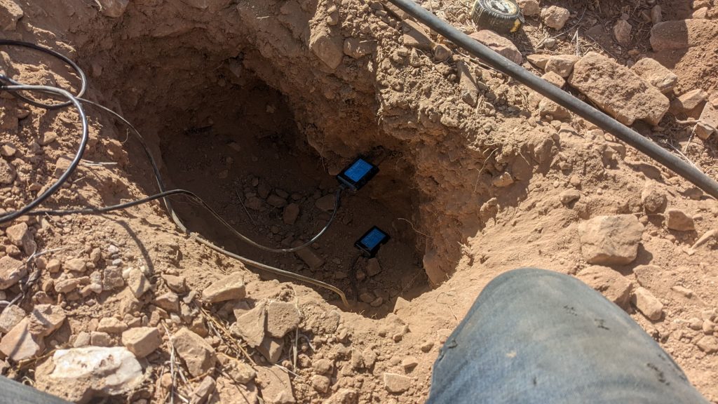 Soil sensors installed 